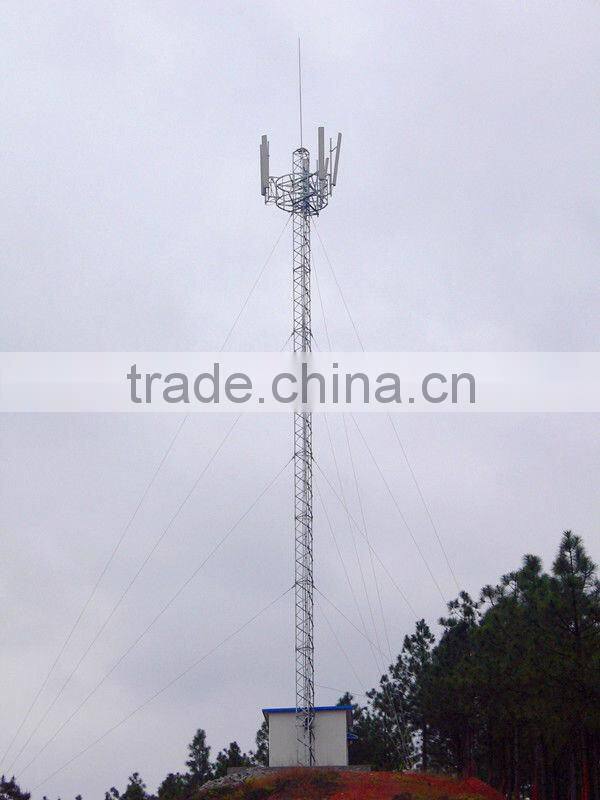 guyed wire mast steel telecommunication tower
