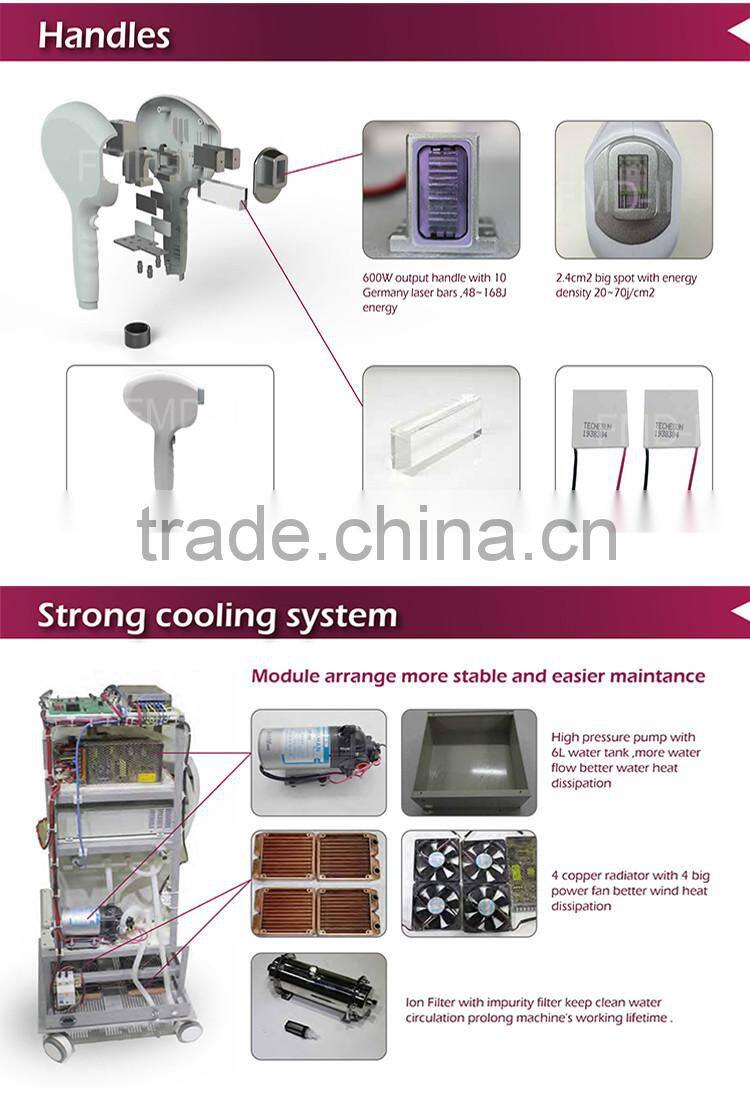 Most popular beauty equipment medical CE & FDA approved face laser machine bikini hair removal