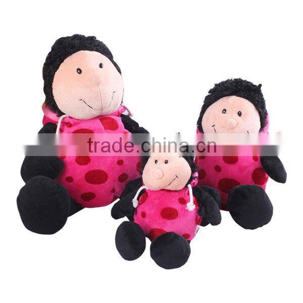 Plush cute soft insect ladybeetle toy stuffed Ladybug toys doll