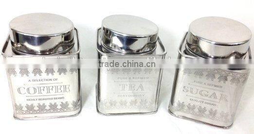 Stainless Steel Canister Square