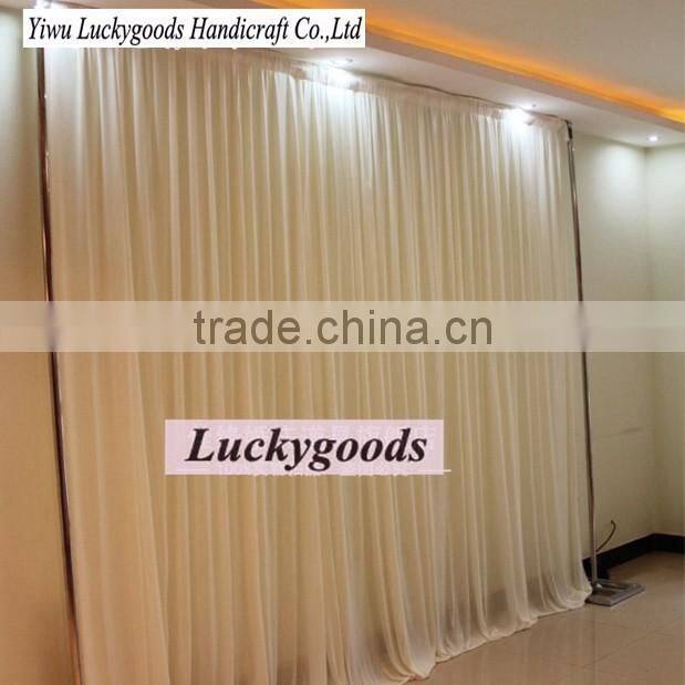 background decoration personized white drapes for weddings
