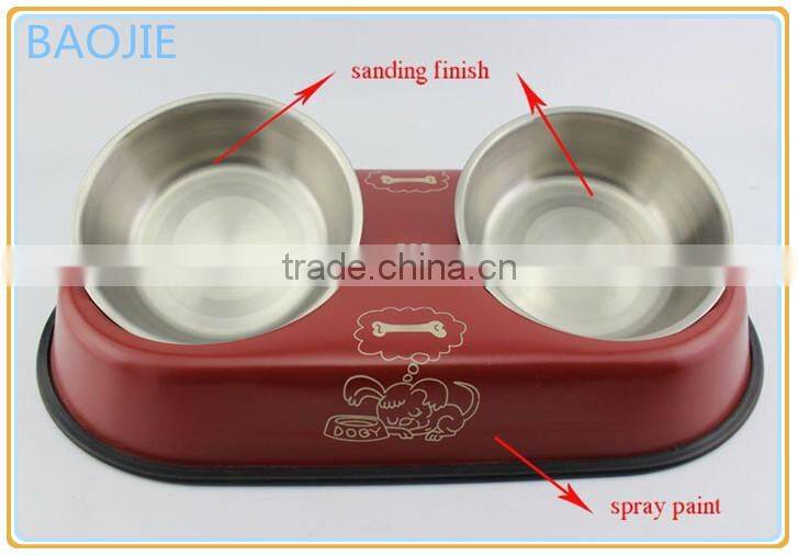 Pet Bowl Stainless Steel Puppy Cat Bowl Dog Food Water Feeding Dish Good Quality