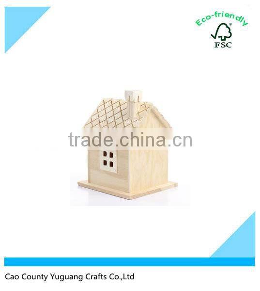 Unfinished Wood Gingerbread Birdhouse Christmas Birdhouse