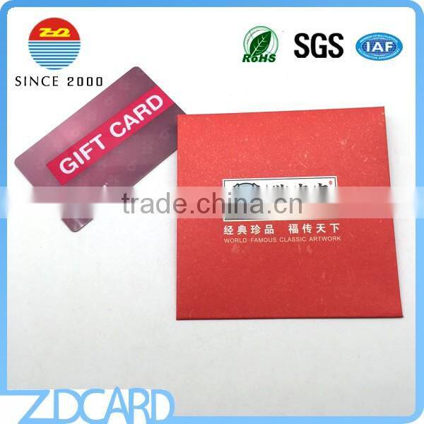 Hot Sell Coated Paper Envelope with Gift Card