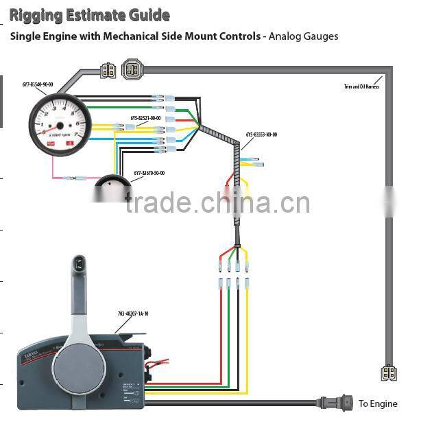 Singflo Outboard OEM 703 Marine/boat binnacle remote Control/boat engine controls
