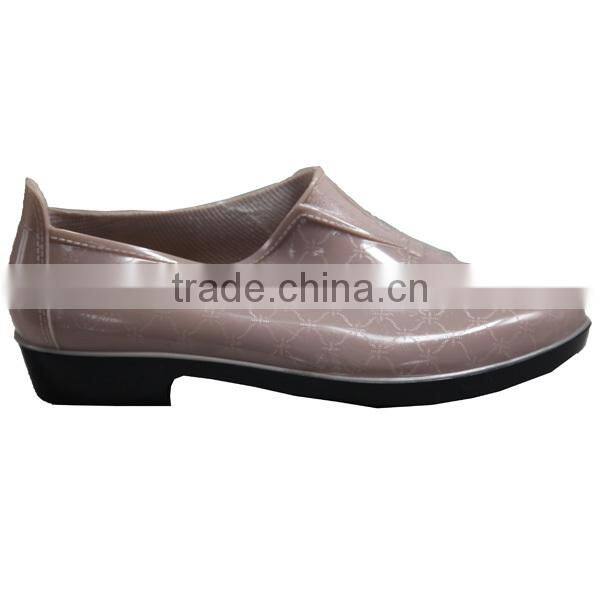 Womens Ankle Rain Shoes, Cheap PVC Shoes, Garden Pointed Shoes