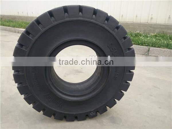 tractor trailer solid tyre 4.00-8 for towing tractor in airport or seaport