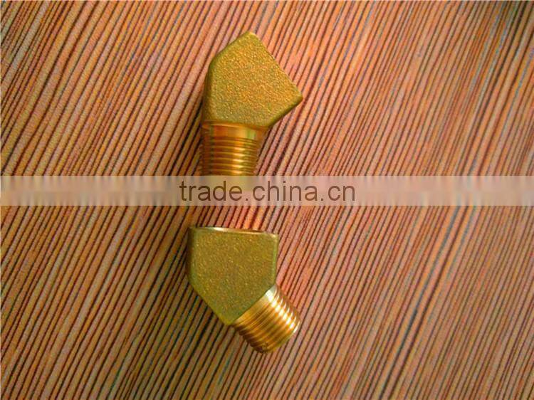 L-type male 1/2" threaded connection with sleeve rubber hose