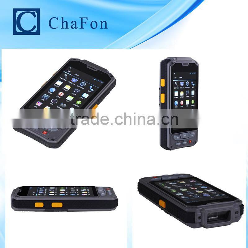 IP65 android handset rfid reader with GPRS/WiFi/Bluetooth/3G/GPS/camera function with 1d/2d barcode and fingerprint for option