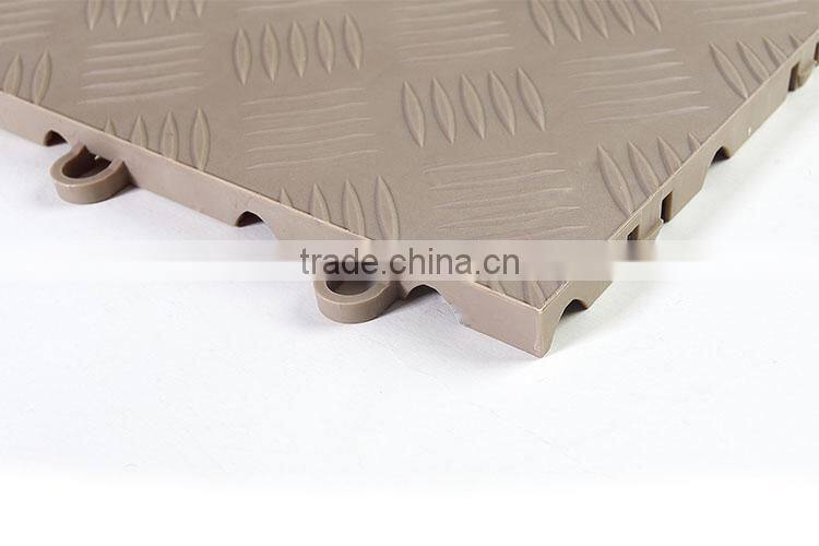 PP copolymer DIY interlocking anti-slip Garage floor mat
