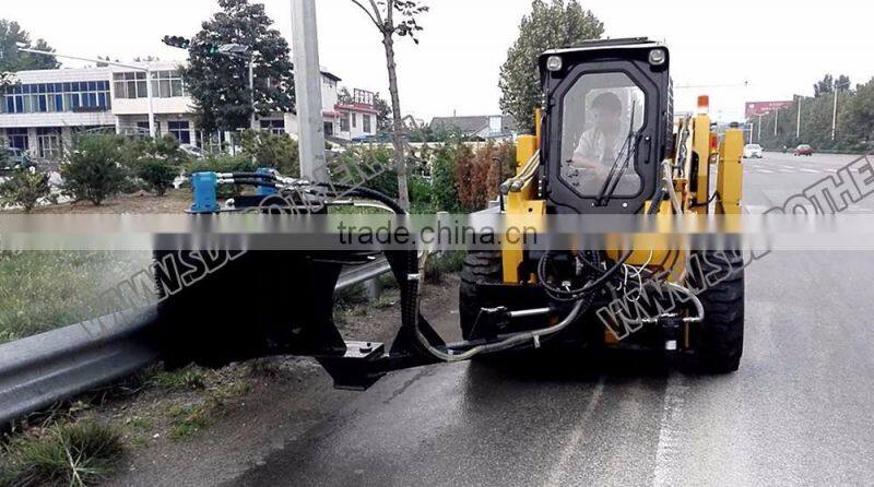 Skid Steer Attachment Guardrail Cleaner