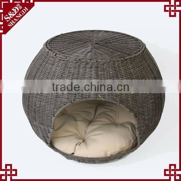 S&D Newest excellent quality factory price Happy Lives rattan pet house wholesale