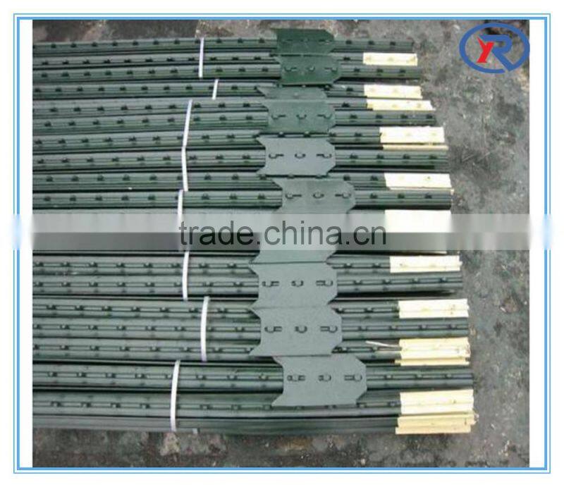 high quality anping manufacturer green painted cheap t post