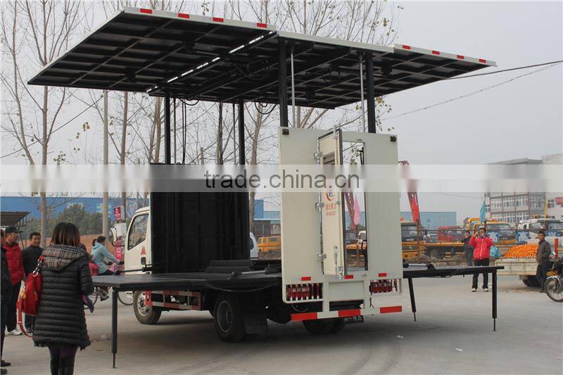 140hp stage trucks mobile for sale,mobile show stage truck,stage truck trailer