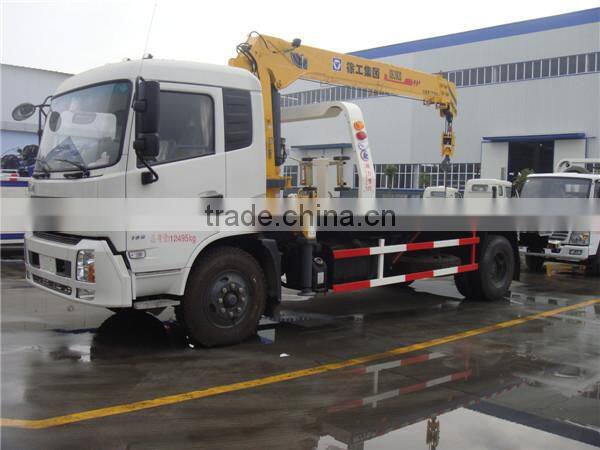 Dongfeng new 5 tons kunckle crane mounted towing wrecker