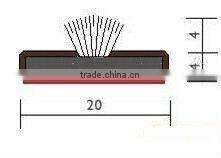 fire-proof door strip hard with brush