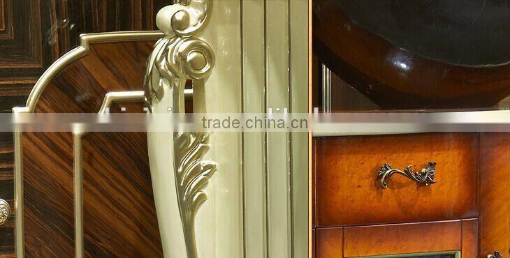 High End Wooden Kitchen Cabinet, Dining Room Furniture Side Cabinet, Parquet Pattern Kitchen Cupboard (BF01-ML024)