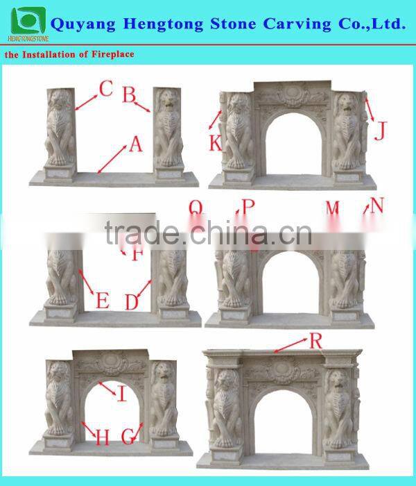 White Marble Fireplace Surround