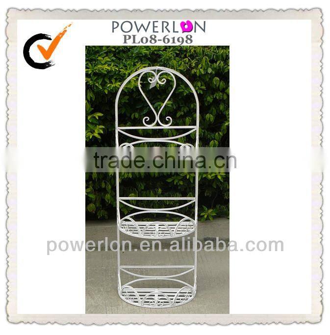 Antique decorative metal wall shelf