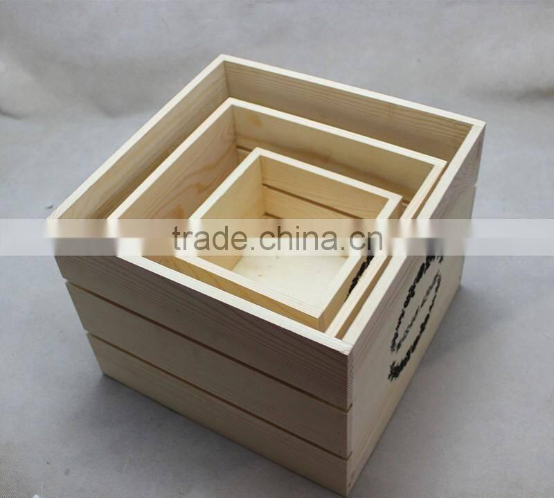 2016 Cheap pine wood crate
