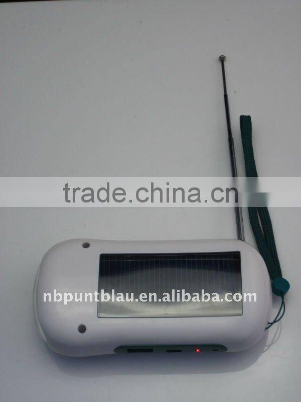 solar charger with radio
