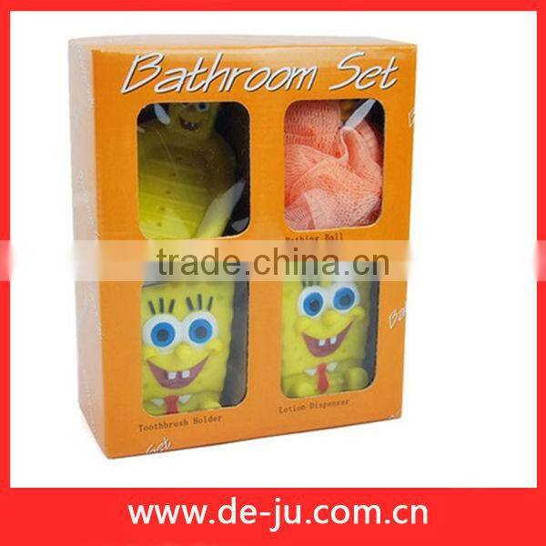 Shower Cartoon Set Bathroom Set Of 4 Pcs