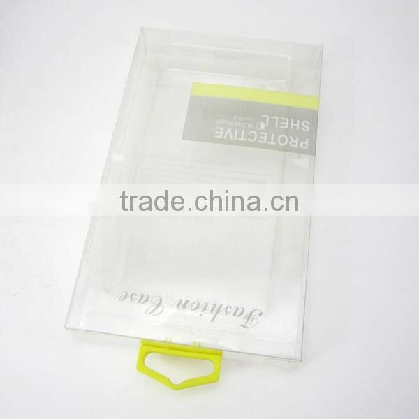 Transparent box with a color hook, Packaging box for iphone phone case