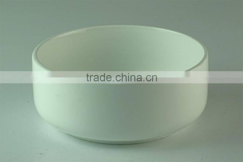 Low Price Wide-flat Ceramic Salad Bowl