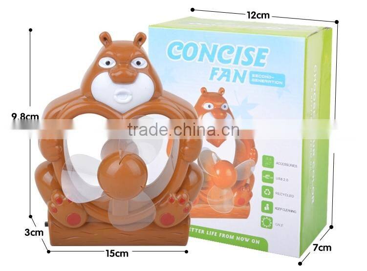 Supply fashion Creative Mini USB charging cartoon fan