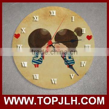 2017 Hot Sell Christmas gift custom photo printed wall clocks sublimation blank wall clocks for sublimation