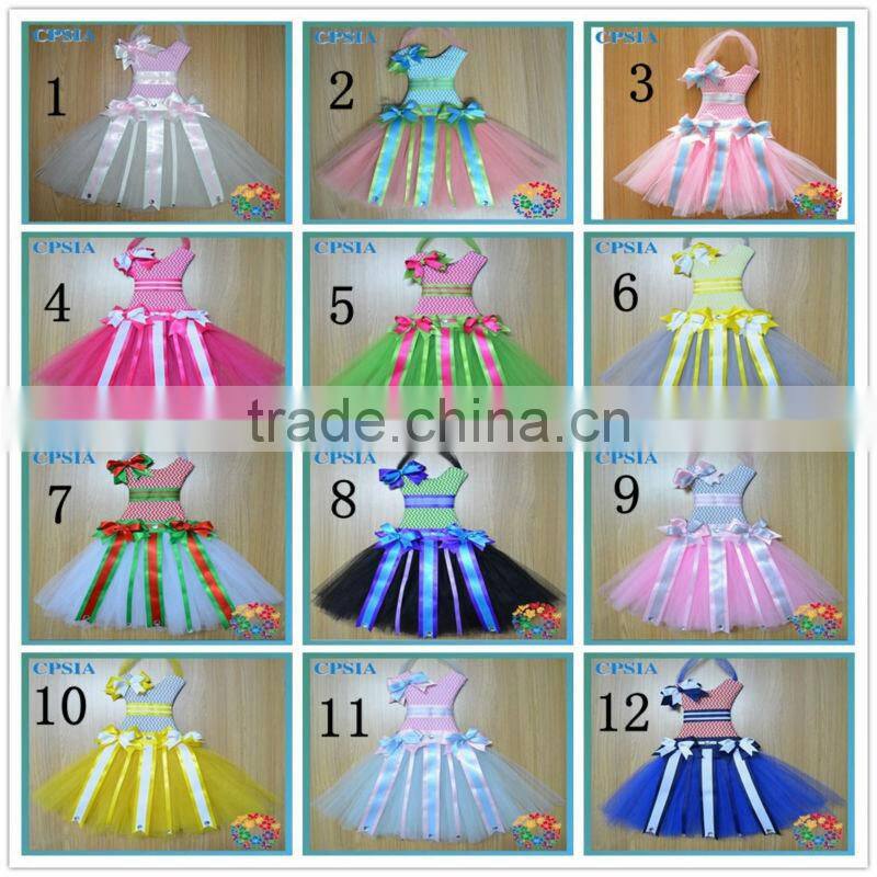 New Stylish tutu bow holder dress of celebration party dress tutu dress for kids