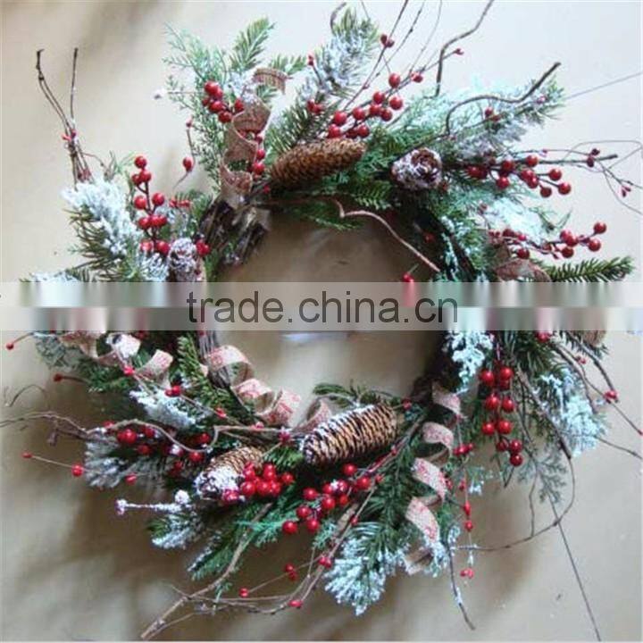 bulk buy christmas decorations artificial holly wreath for christmas market