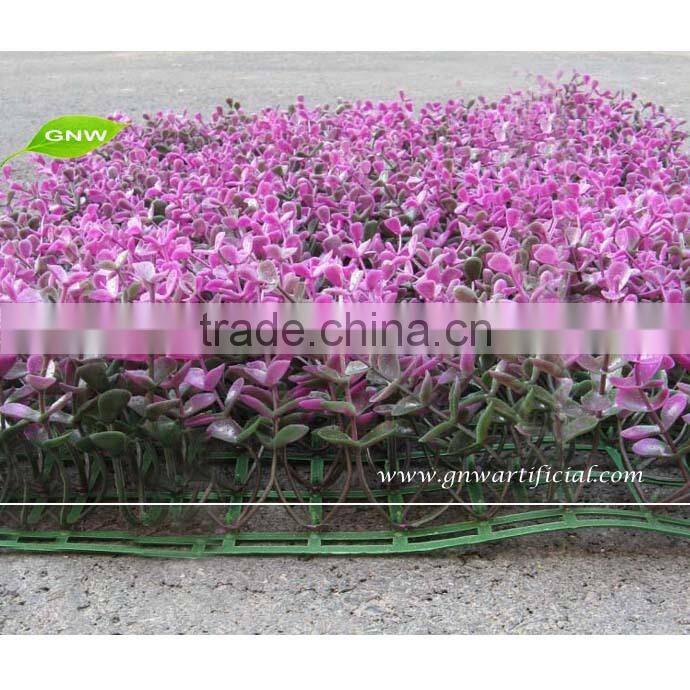GNW BOX015 Factory Price Purple Landscaping Artificial Grass Plastic Boxwood Mat