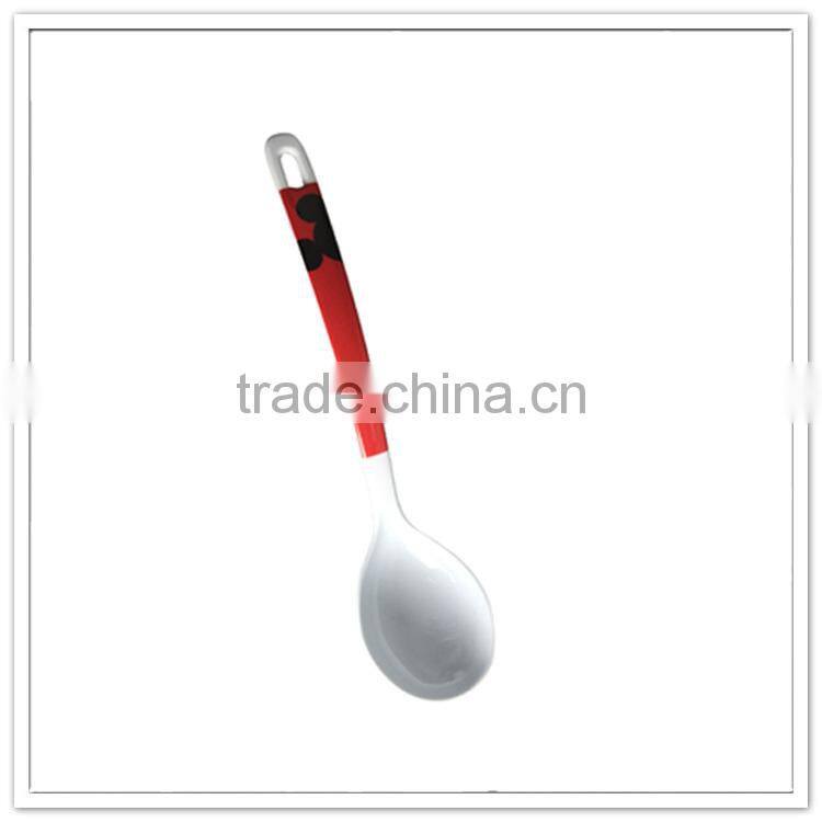 Factory direct price cheap cartoon printing melamine unbreakable kids plastic spoon