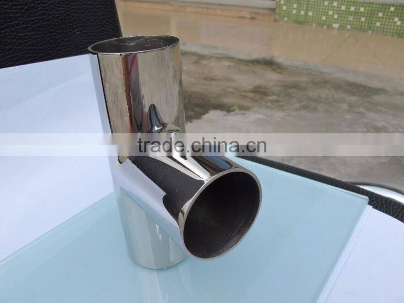 Stainless steel hose pipe connectors, three way handrail connector