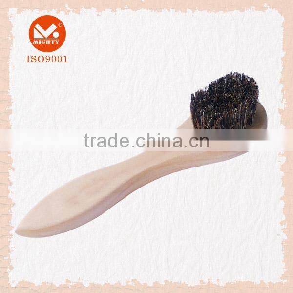 Small Wood Handle Bristle Shoe Polish Brush