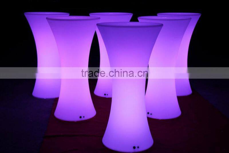 Led bar table/cocktail chari/led coffee table for coffee shop
