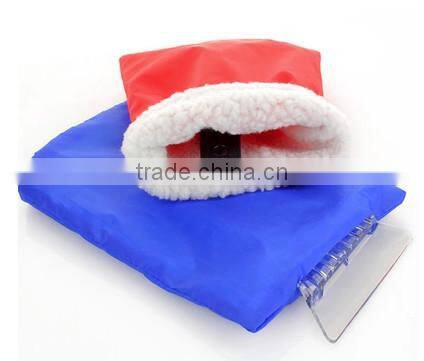 top quality warm PS ice scraper with mitt