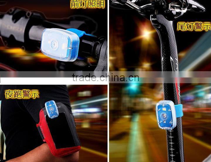 colorful usb rechargeable bicycle light led bike light bag light