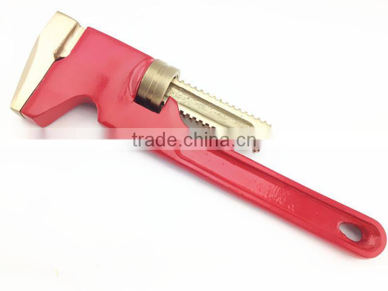 Non-Sparking Aluminum Bronze Spray The Red Figure Monkey Wrench ,Explosion-proof Adjustable Wrench,High Quality Spanner