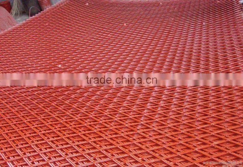 Red color Expanded wire mesh with factory price