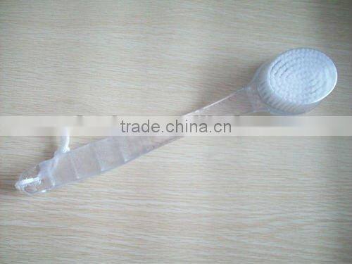 plastic handle bath brush with nylon