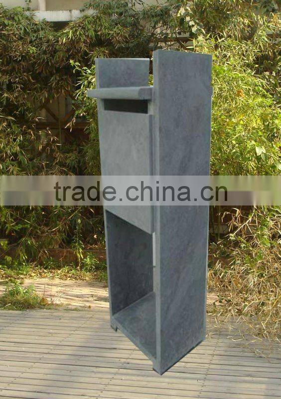 blue limestone letterbox