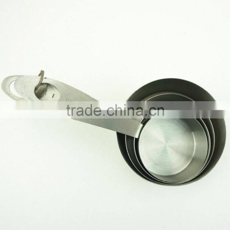 42136 4pcs Stainless Steel Nesting Measuring Cups and Spoons Set