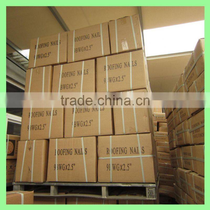 2.5'' umberlla roofing nails, 25kg per carton/50kg/gunny bag