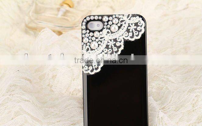 jewelry case for iphone lovely case for iphone 4g with lace
