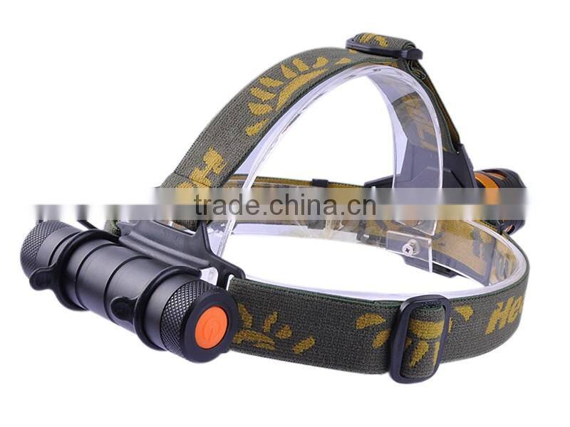 Long Range Headlamp K13 T6 LED 2000 Lumens 3 Mode High Power LED Hunting Headlamp(Black)