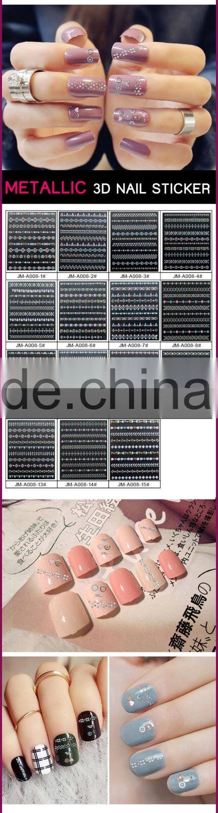 New Air Fashion Customized Body Metal StyleNail Art Stickers