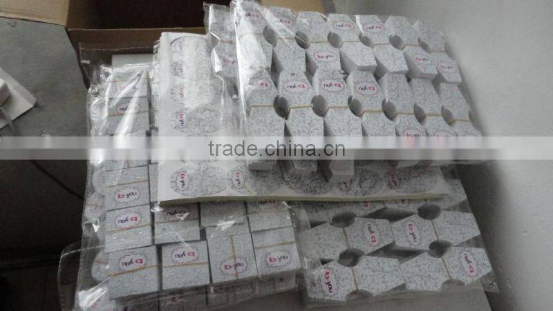 China custom gold stamping logo of jeans hang tag