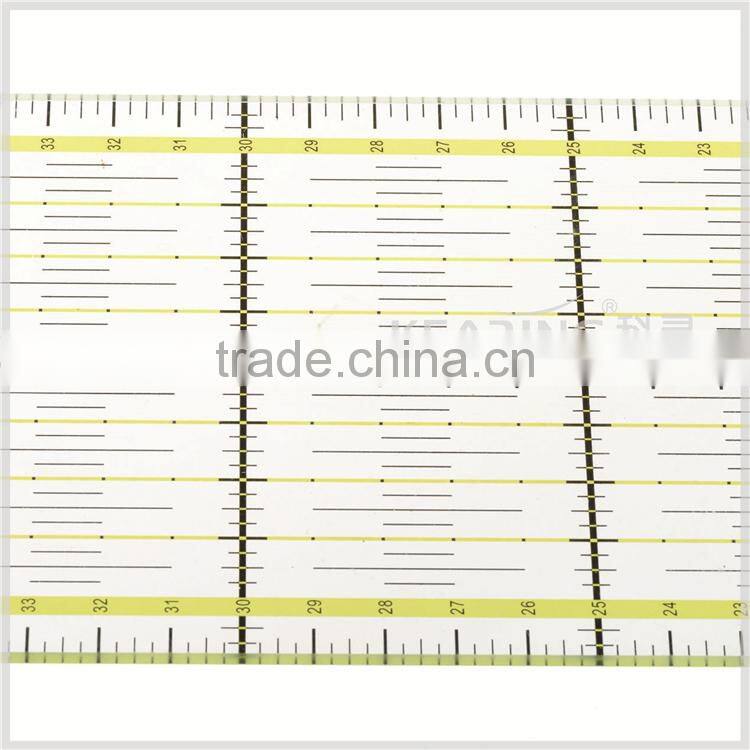 Kearing manufacture 45*10cm transplant rigid plastic quiting ruler for fashion design#KPR4510